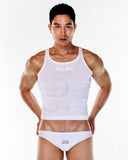 Crop Tank Top - White