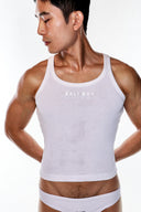 Crop Tank Top - White
