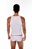 Crop Tank Top - White