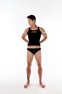 Crop Tank Top - Black