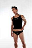 Crop Tank Top - Black